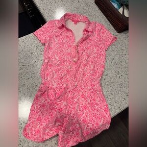 Lily Pulitzer Pink Romper XS